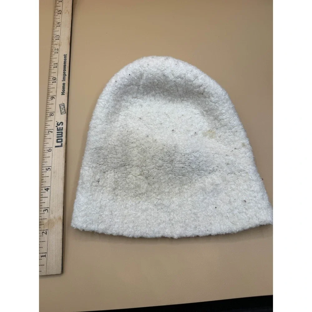 Vintage Y2K Moda International Cream Boucle Wool Blend One Size‎ Beanie Hat
